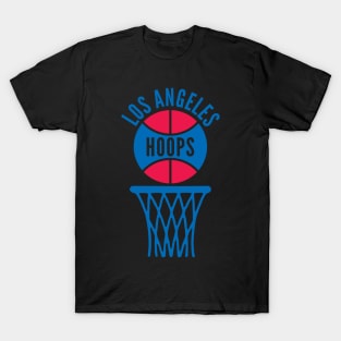 Retro Los Angeles Blue and Red Logo T-Shirt